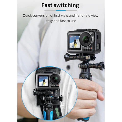 SOPORTE DE MONTAJE DOBLE TELESIN 360 PARA GOPRO - Imagen 5