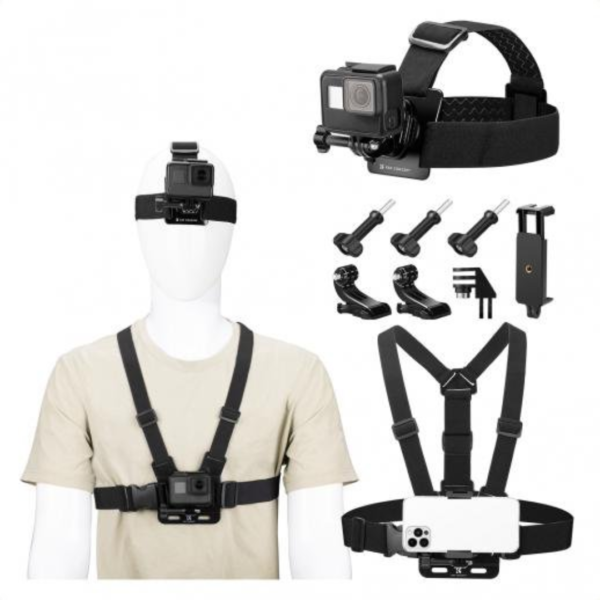 KIT DE ACCESORIOS PARA CAMARA DEPORTIVA K&F CONCEPT - Imagen 2