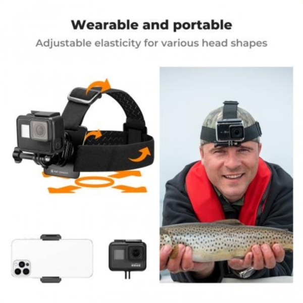 KIT DE ACCESORIOS PARA CAMARA DEPORTIVA K&F CONCEPT - Imagen 3