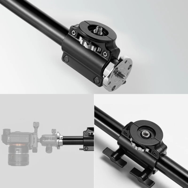 BARRA CENITAL  Soporte de brazo cruzado para trípode sólida de aluminio de 3/8 - Imagen 3