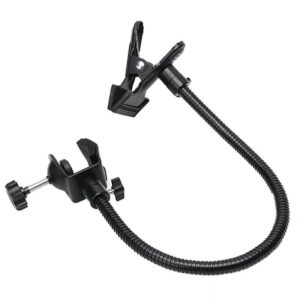 SOPORTE DE LUZ PARA ESTUDIO FOTOGRAFICO CLIP DE ABRAZADERA C, BRAZO FLEXIBLE Y ACCESORIO REFLECTOR