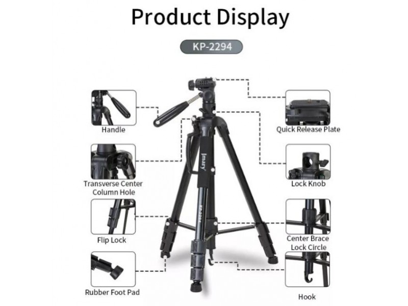 TRIPODE PROFESIONAL JMARY KP-2294 - Imagen 3