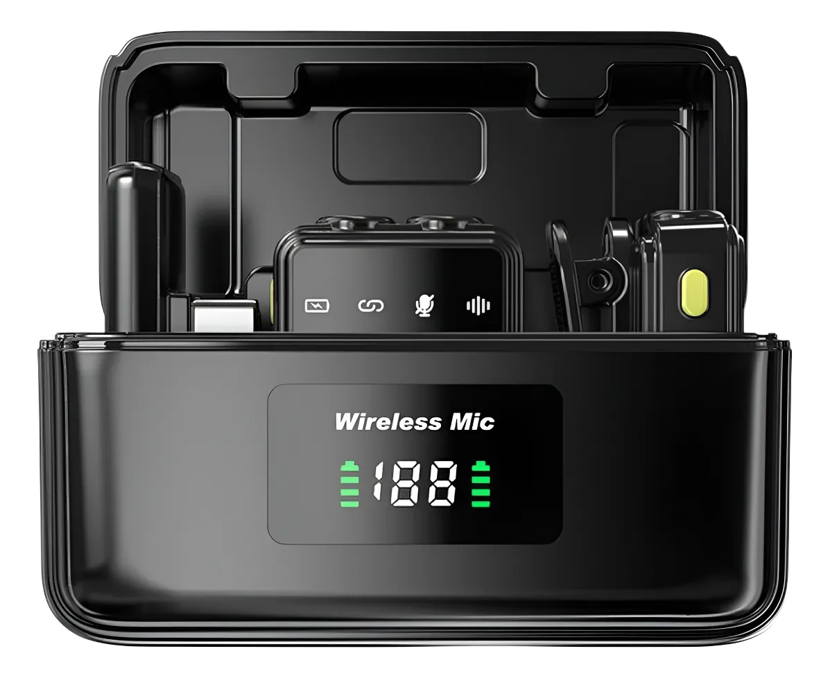 MICRÓFONOS INALÁMBRICOS DE SOLAPA WIWU WI-WM005 DUO - Imagen 3