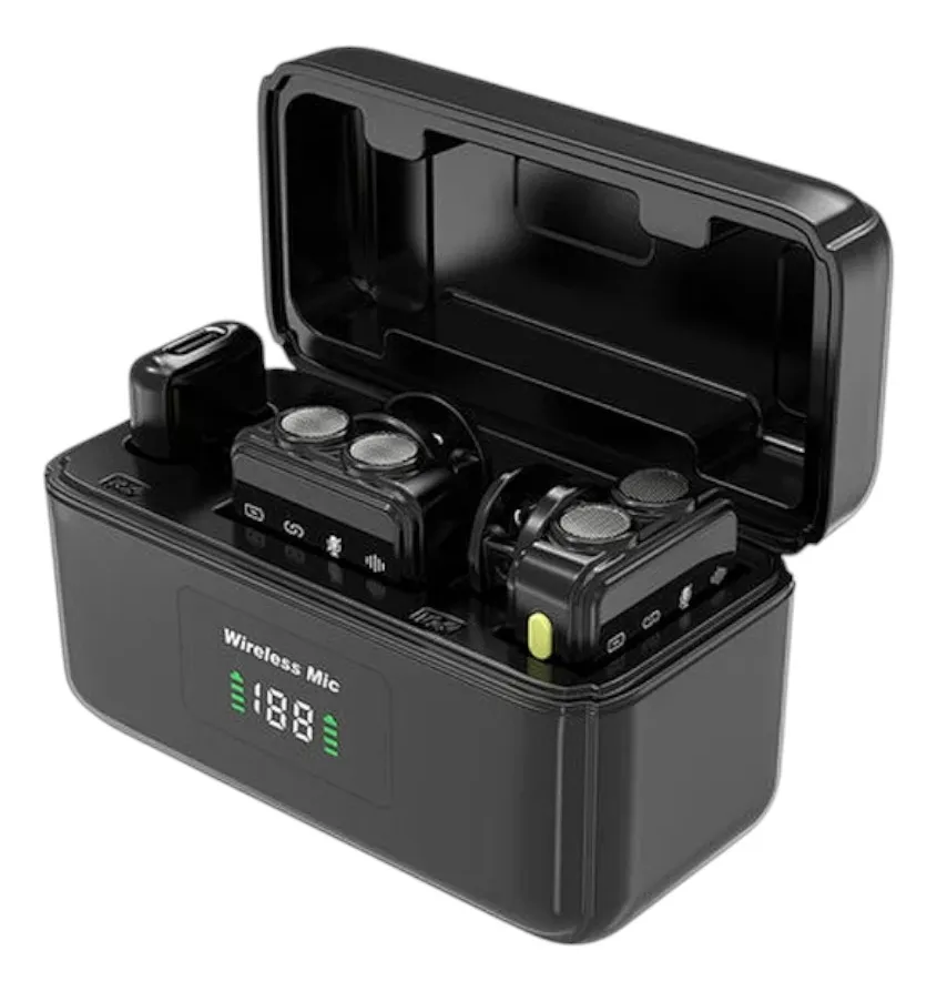 MICRÓFONOS INALÁMBRICOS DE SOLAPA WIWU WI-WM005 DUO - Imagen 4