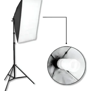 KIT ILUMINACION SOFTBOX+SOCKETX1+TRIPODE