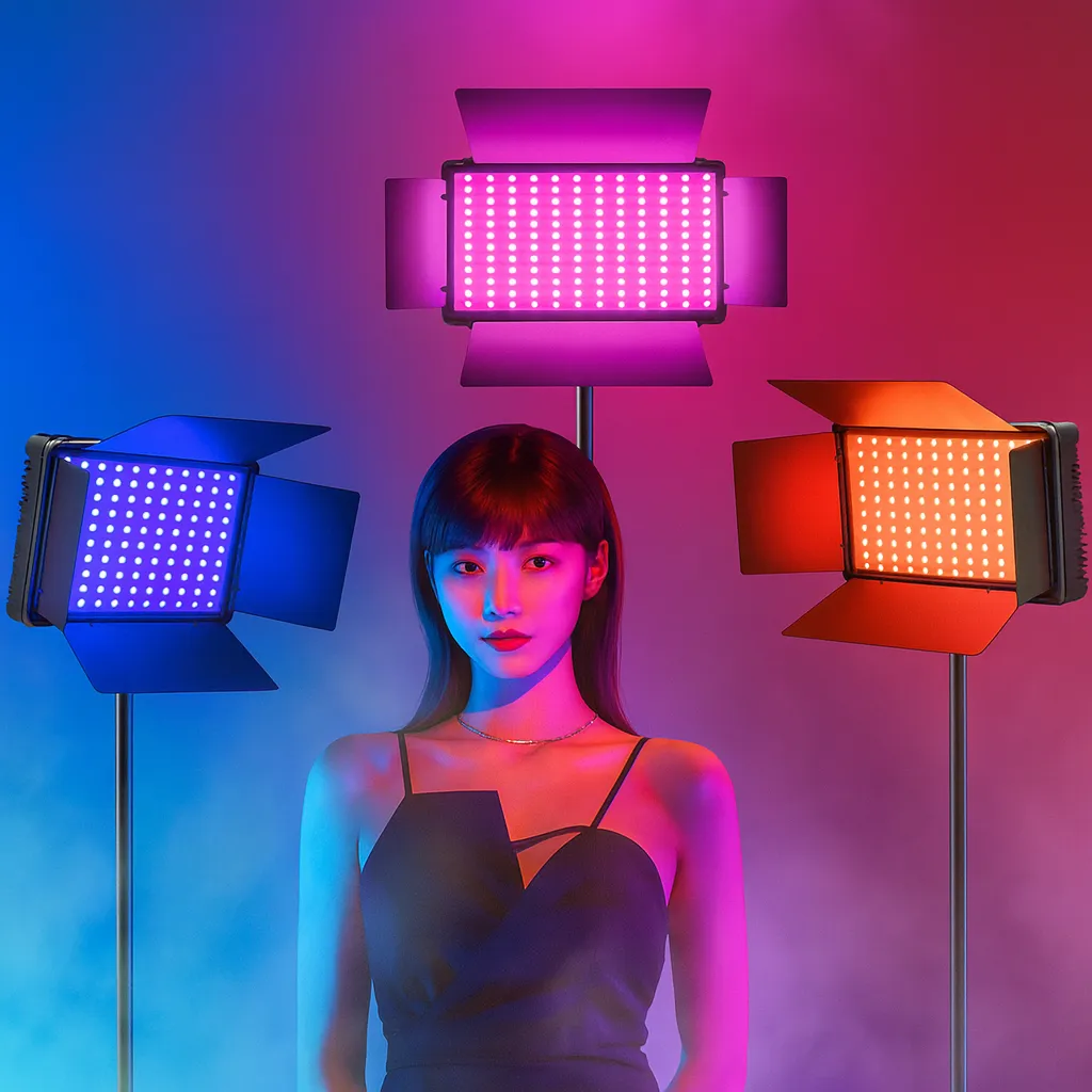 PANEL LUZ PROFESIONAL 600 LED RG RECARGABLE - Imagen 4