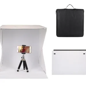 CUBO DE FOTOGRAFIA CON LUZ 40X40CM PVC ESTUCHE