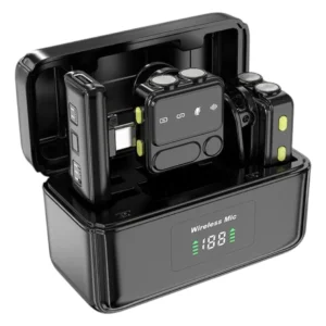 MICRÓFONOS INALÁMBRICOS DE SOLAPA WIWU WI-WM005 DUO