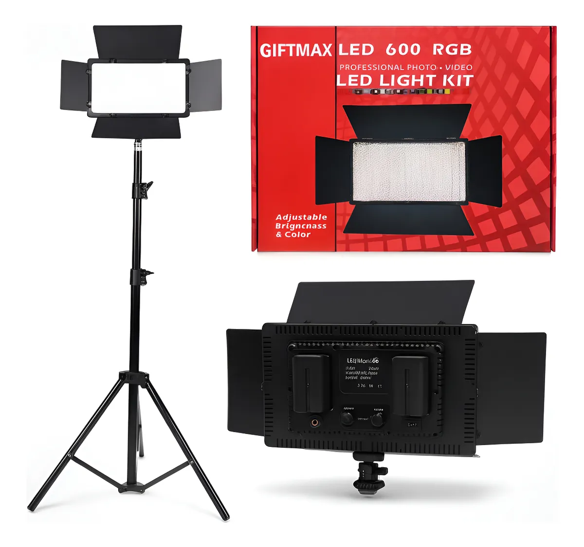 PANEL LUZ PROFESIONAL 600 LED RG RECARGABLE - Imagen 6