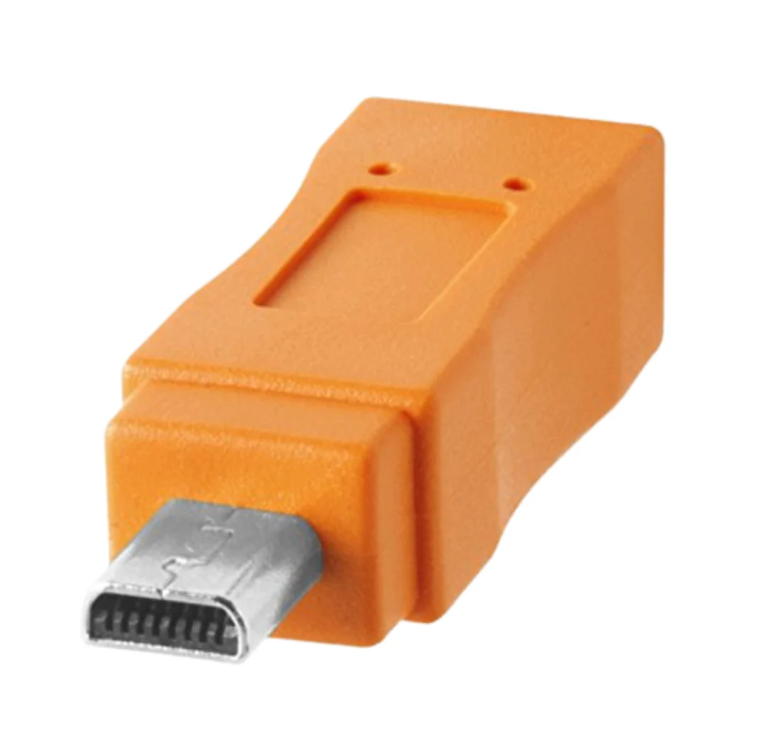CABLE PARA TETHERING 5 METROS MINI B 8 PIN A USB 2.0 - Imagen 3