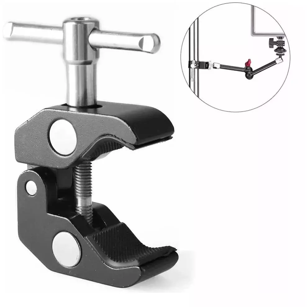 PRENSA MINI CLAMP ABRAZADERA METALICA CON ROSCA - Imagen 2