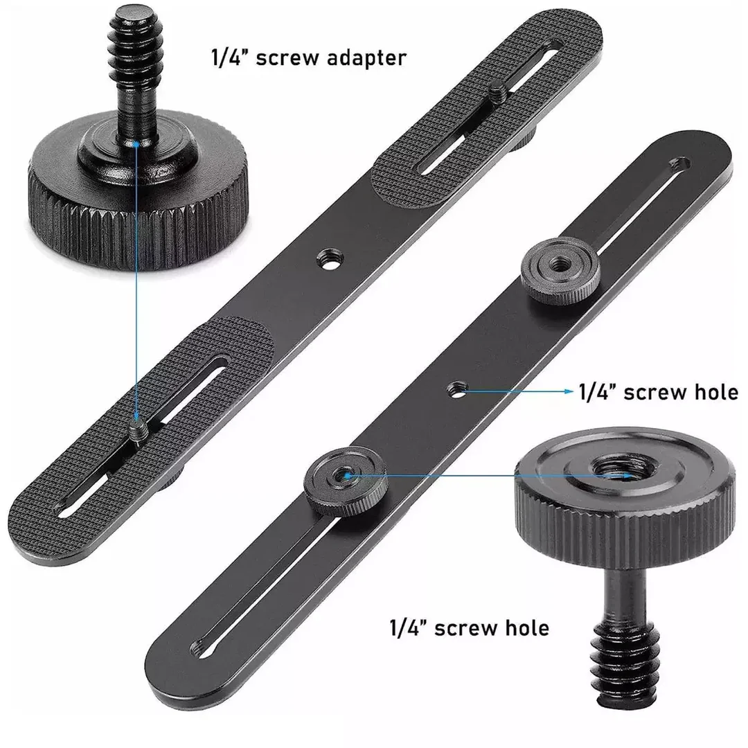 REGLETA SOPORTE DESLIZANTE DOBLE PARA CAMARA-FLAS O LUCES - Imagen 3