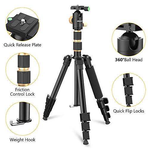 TRIPODE CON CABEZA DE BOLA UBEESIZE P71 - Imagen 3