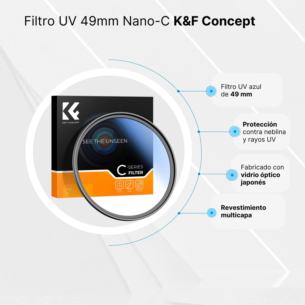 FILTRO K&F CONCEPT UV 55-58-62-67-72-77-82MM - Imagen 4